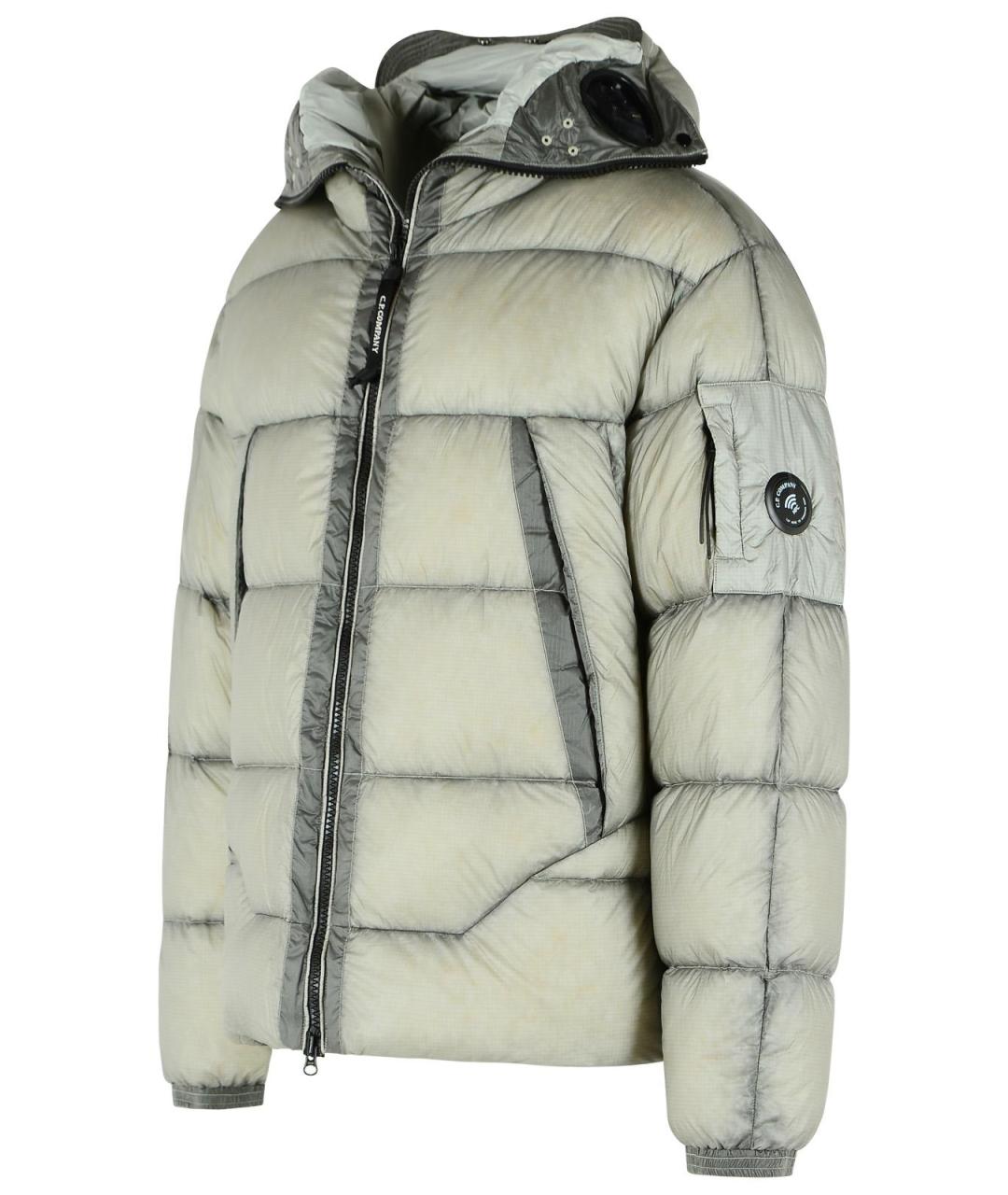 CP COMPANY Серый полиамидовый пуховик, фото 2