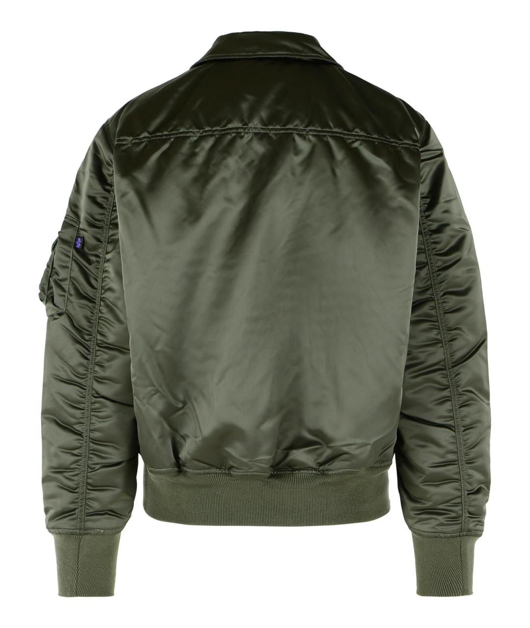 ALPHA INDUSTRIES Зеленая нейлоновая куртка, фото 3
