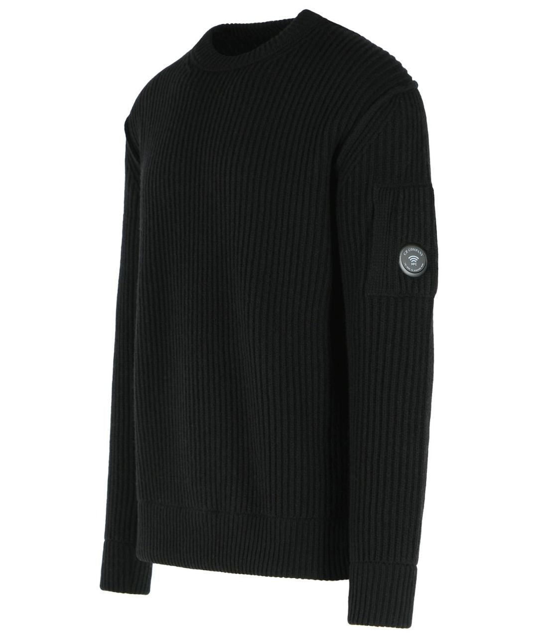 CP COMPANY Черный шерстяной джемпер / свитер, фото 2