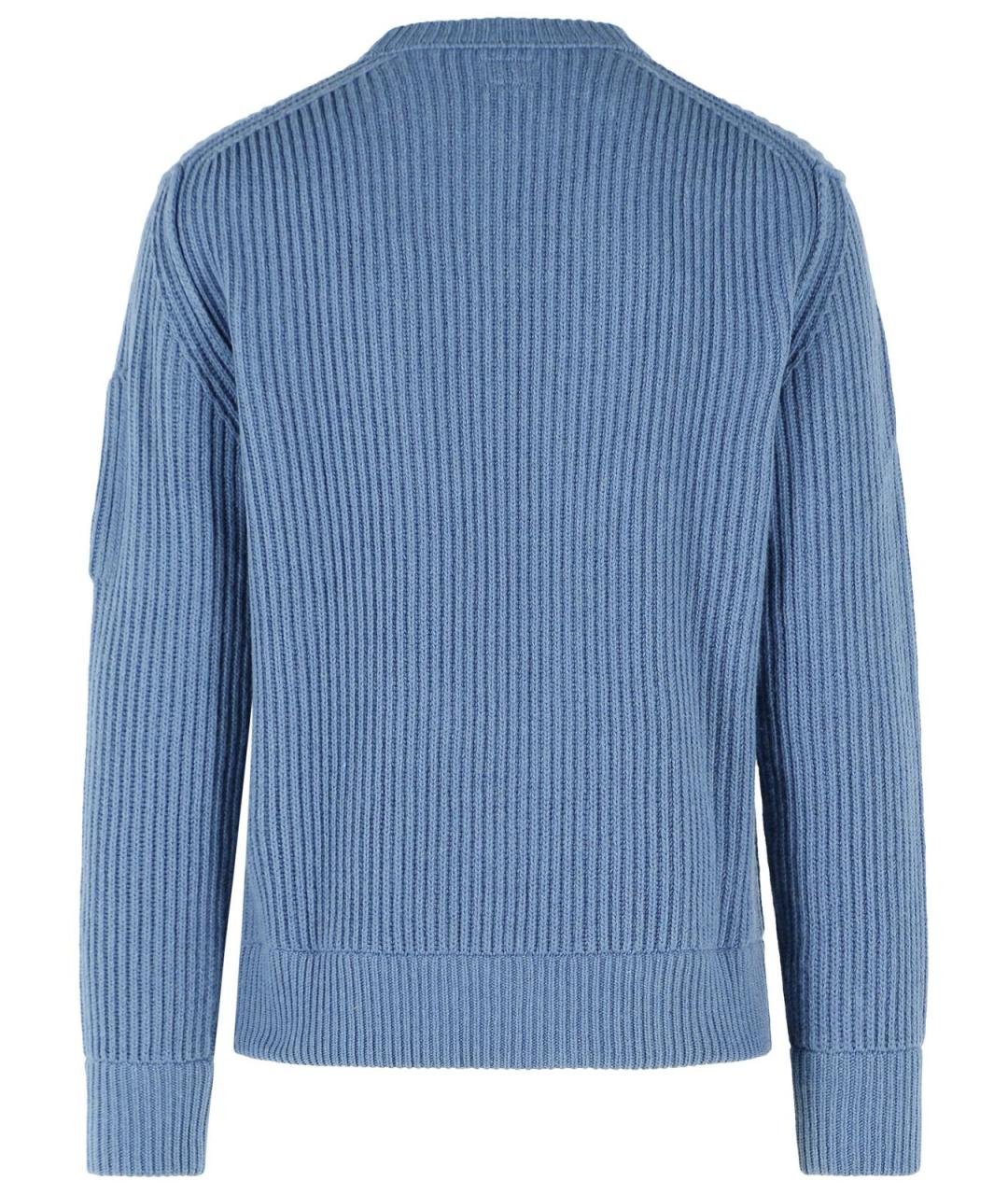 CP COMPANY Голубой хлопковый джемпер / свитер, фото 3