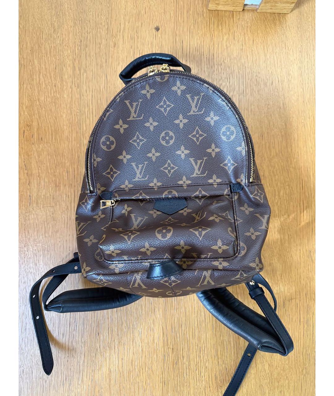 LOUIS VUITTON Коричневый кожаный рюкзак, фото 5