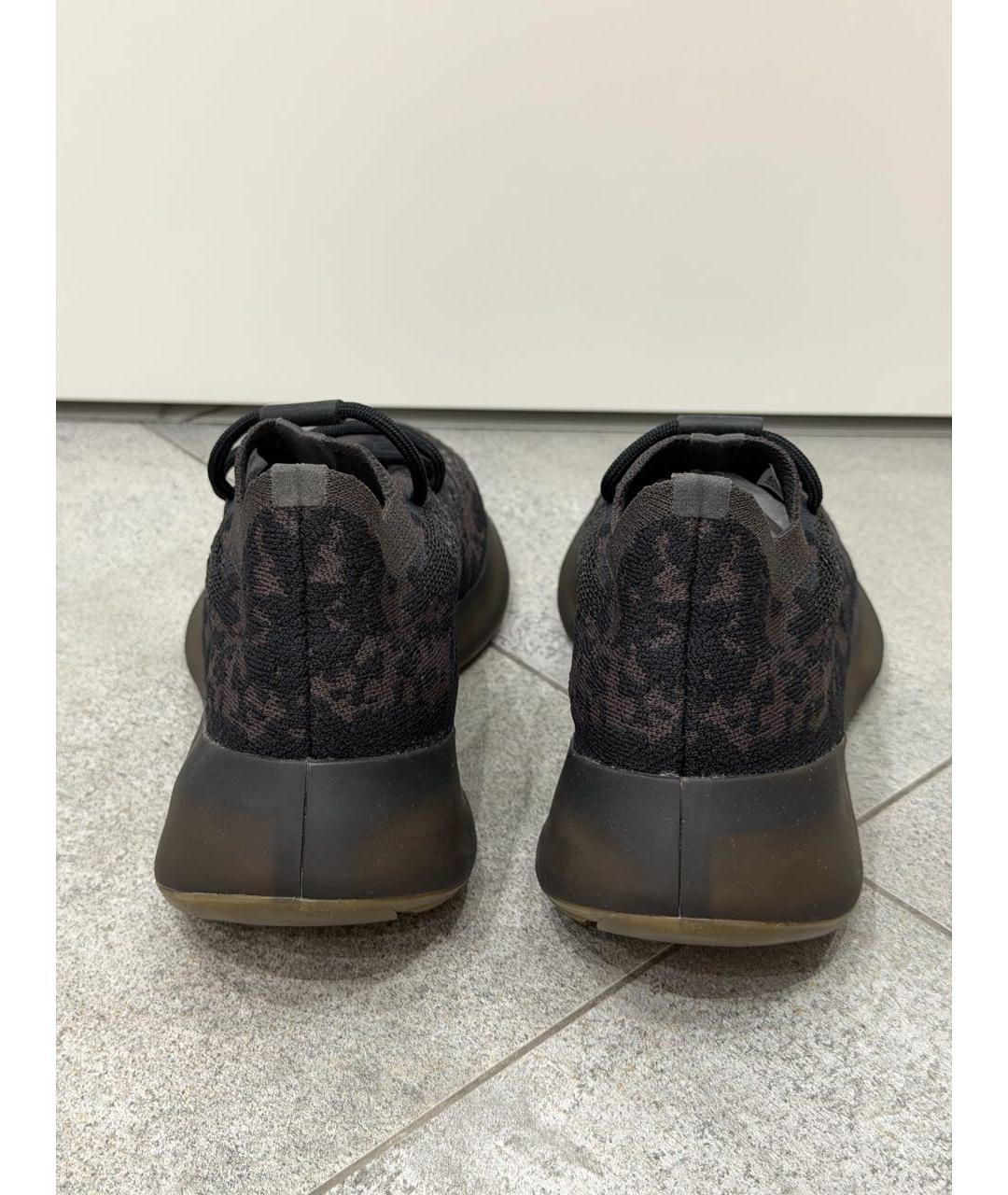 YEEZY Черные текстильные кроссовки, фото 4