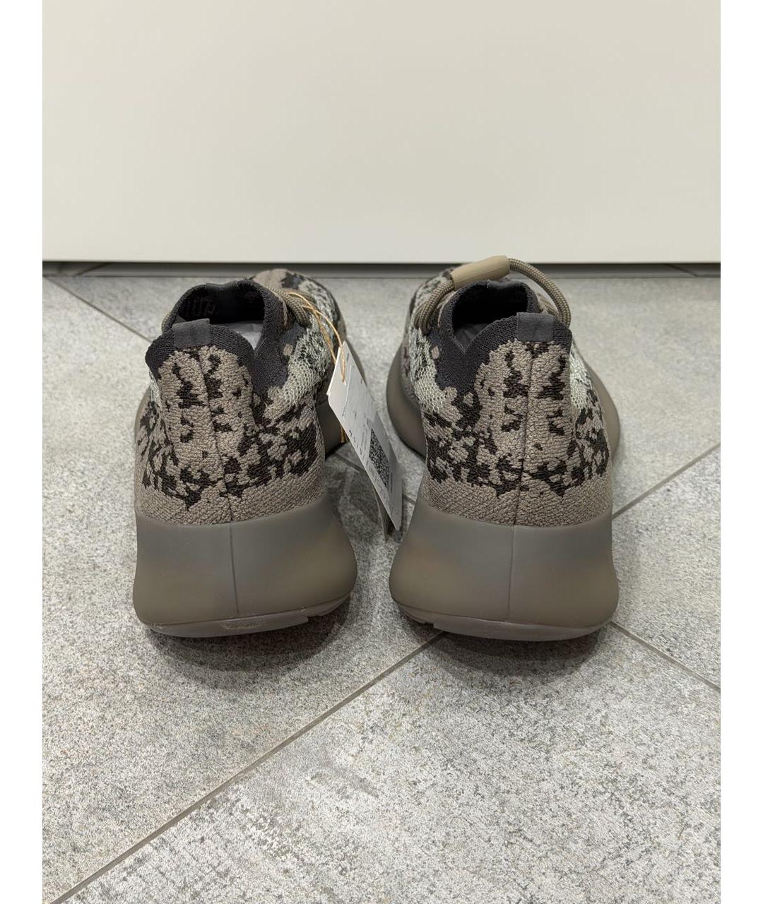 YEEZY Серые текстильные кроссовки, фото 4