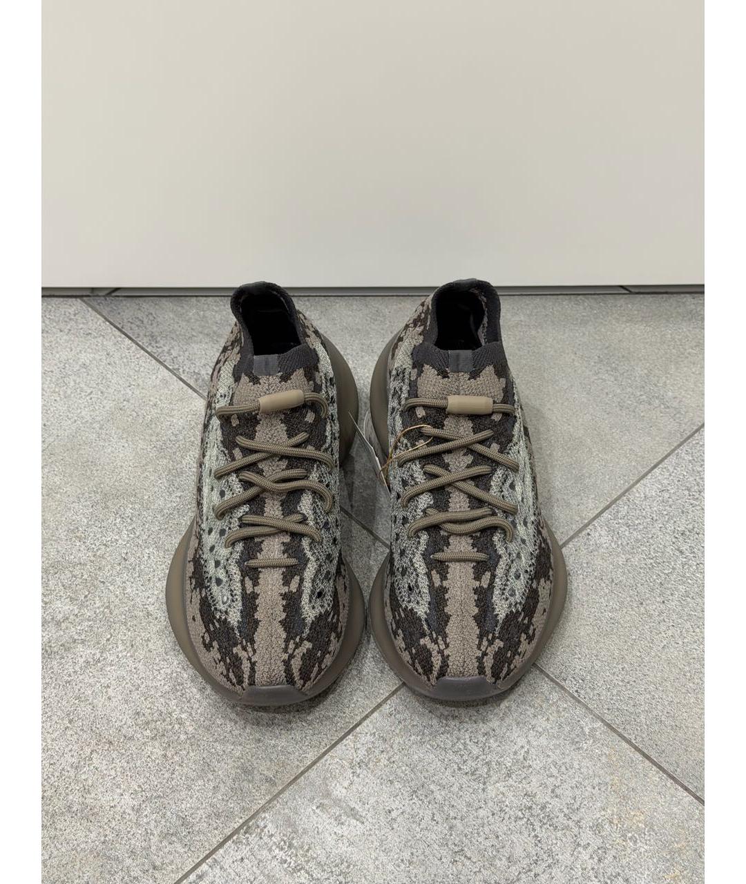 YEEZY Серые текстильные кроссовки, фото 2