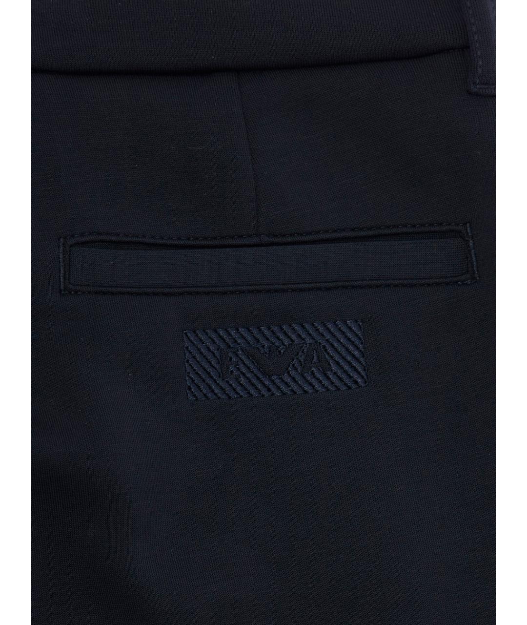 EMPORIO ARMANI Темно-синие хлопковые брюки и шорты, фото 3