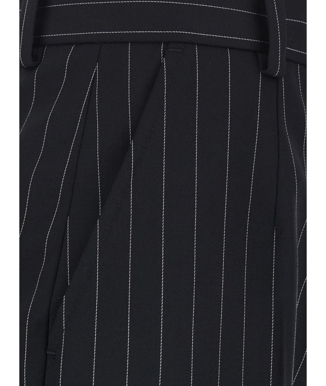 DOLCE&GABBANA Черные шерстяные брюки узкие, фото 3