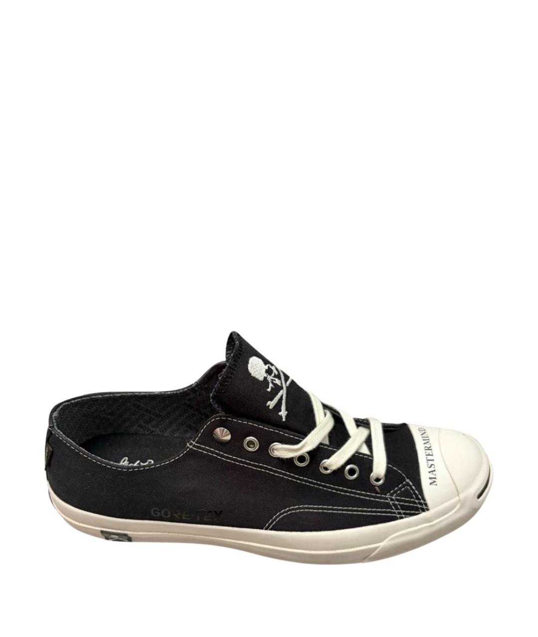 CONVERSE Черные текстильные низкие кроссовки / кеды, фото 1