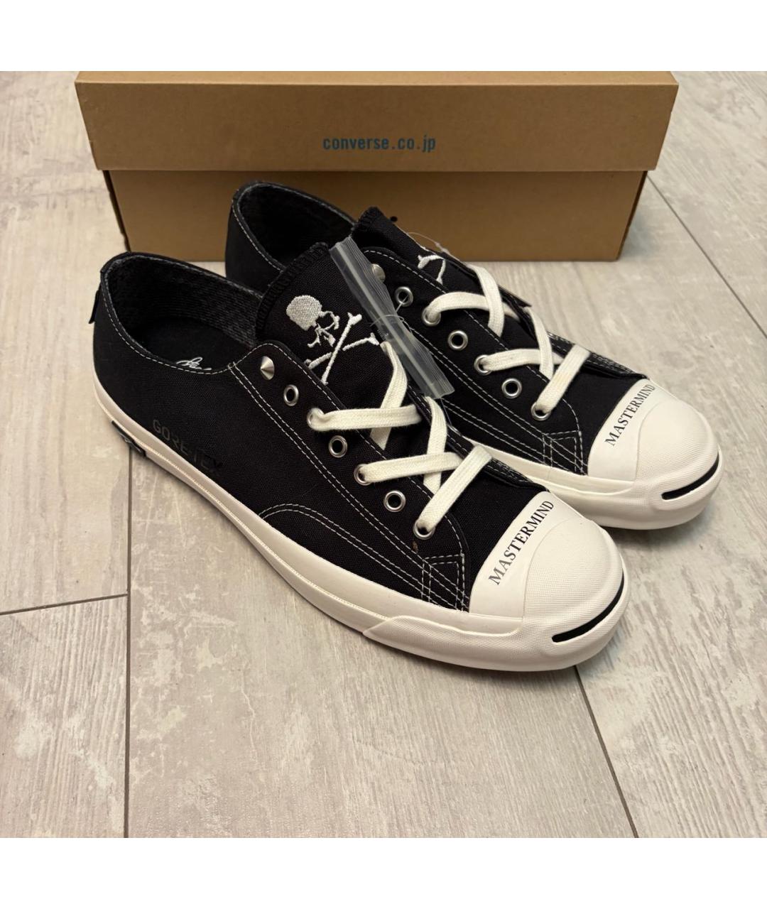 CONVERSE Черные текстильные низкие кроссовки / кеды, фото 2