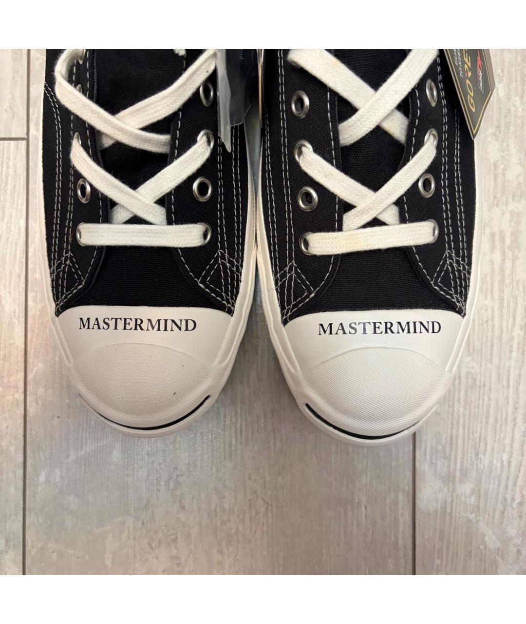 CONVERSE Черные текстильные низкие кроссовки / кеды, фото 4
