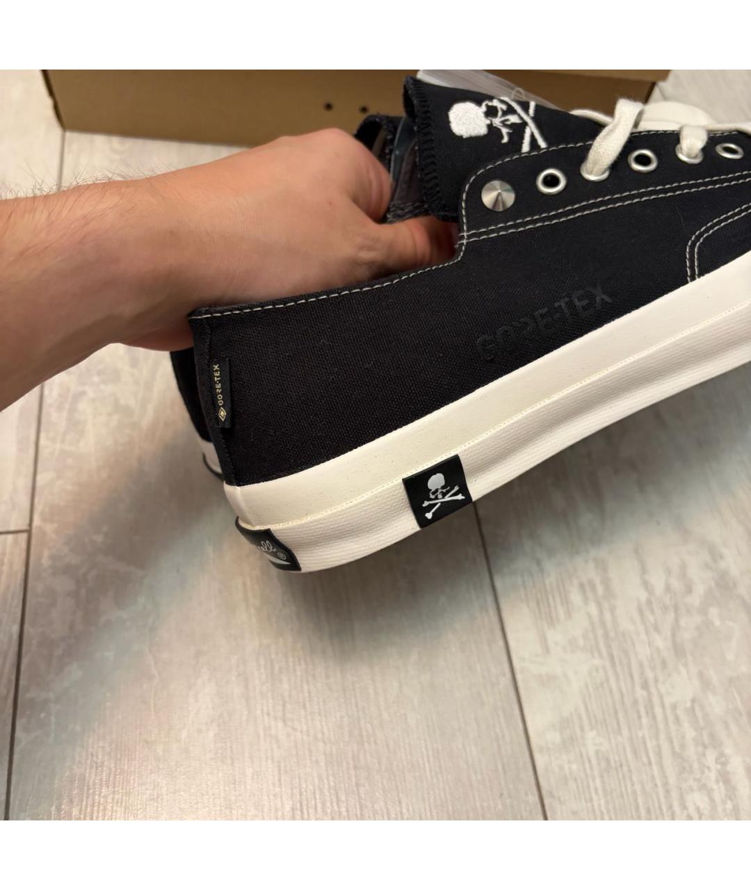 CONVERSE Черные текстильные низкие кроссовки / кеды, фото 8