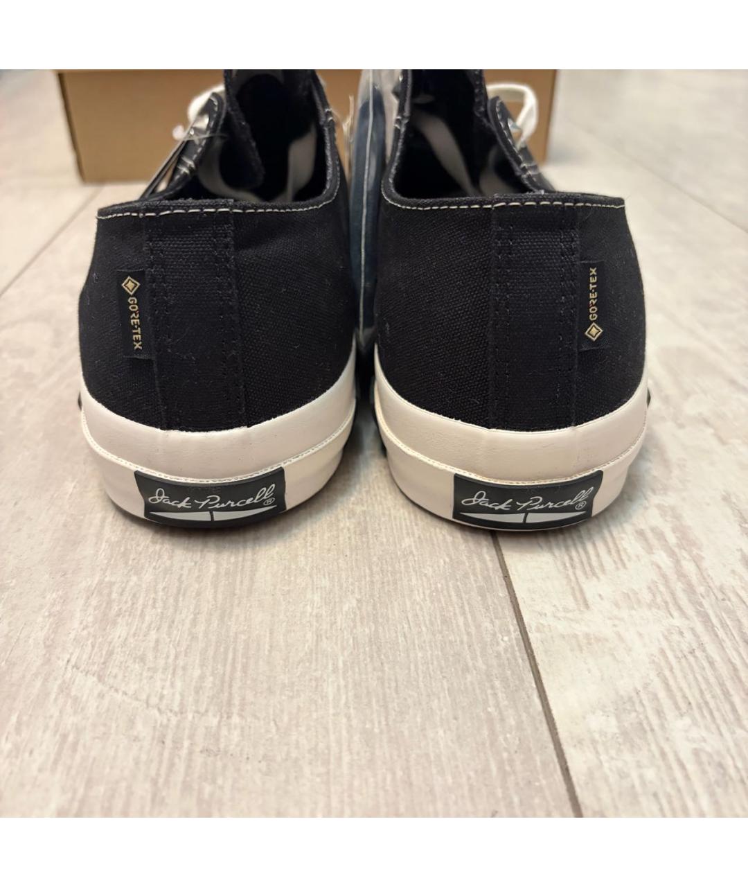 CONVERSE Черные текстильные низкие кроссовки / кеды, фото 5