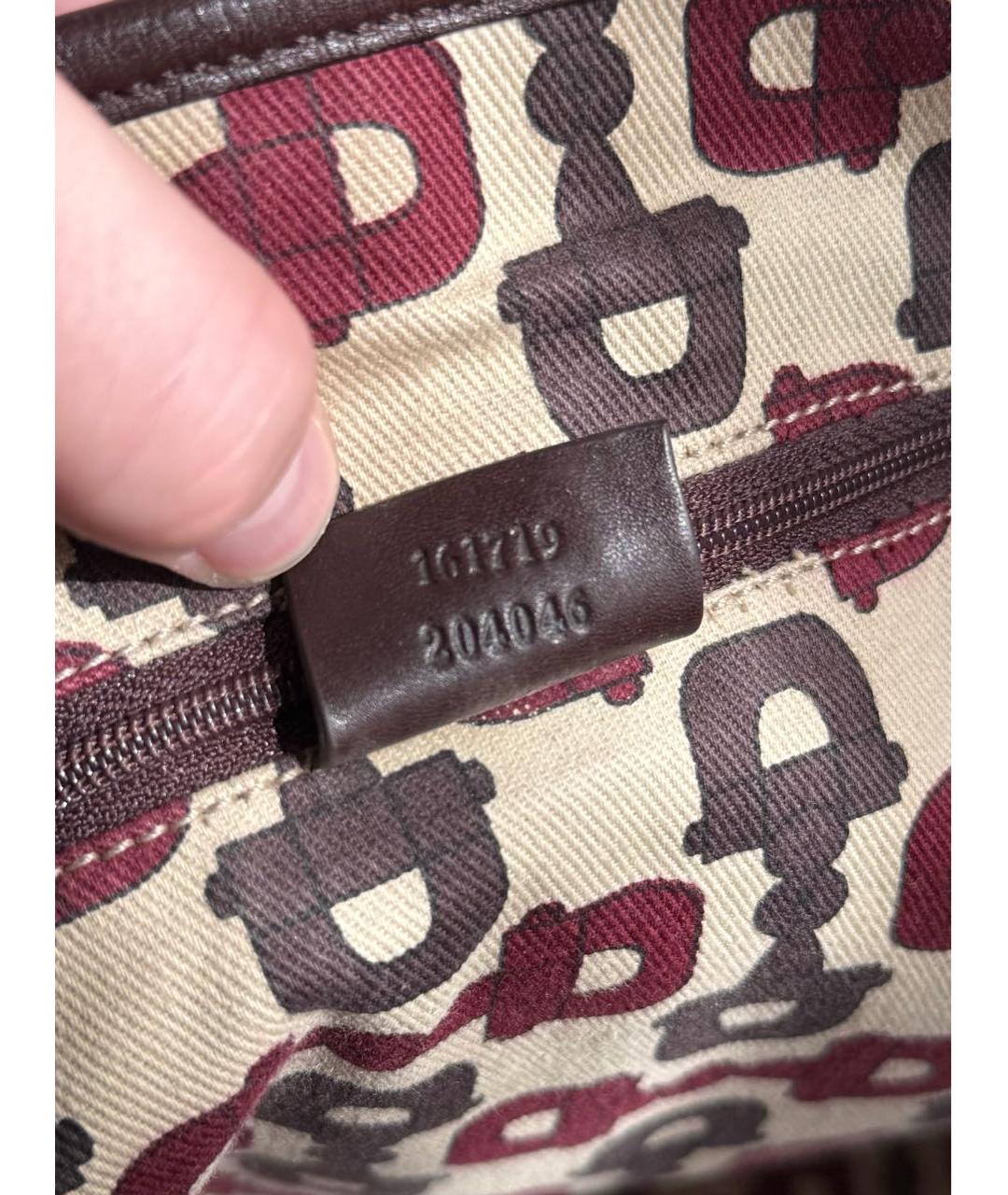 GUCCI Коричневая кожаная сумка тоут, фото 7