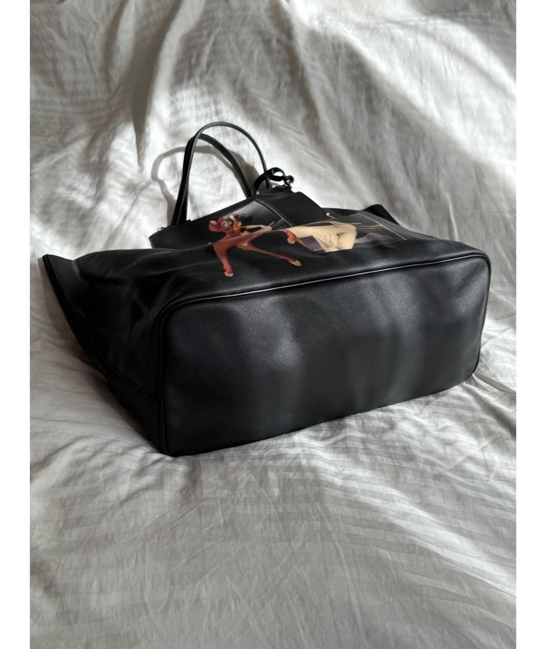 GIVENCHY Черная сумка тоут из канвы, фото 3