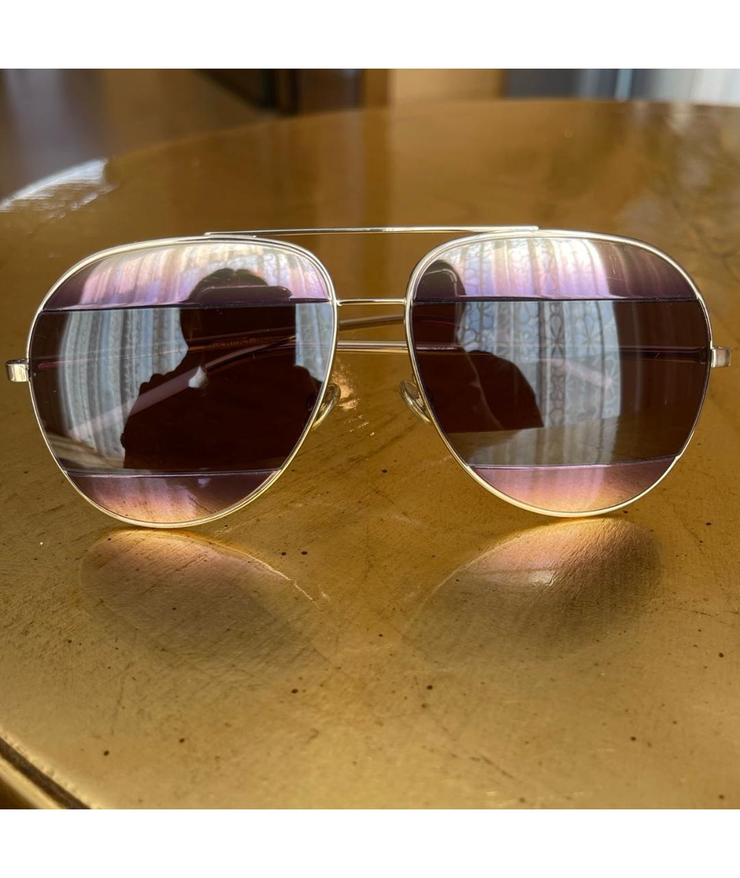 CHRISTIAN DIOR PRE-OWNED Металлические солнцезащитные очки, фото 8