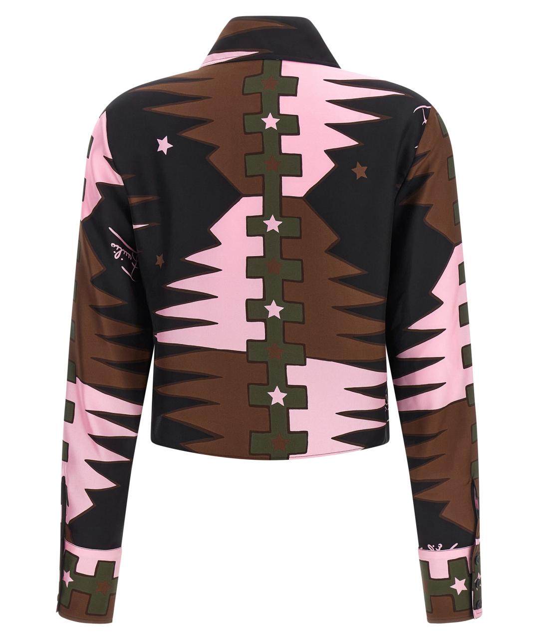 EMILIO PUCCI Мульти шелковая рубашка, фото 2