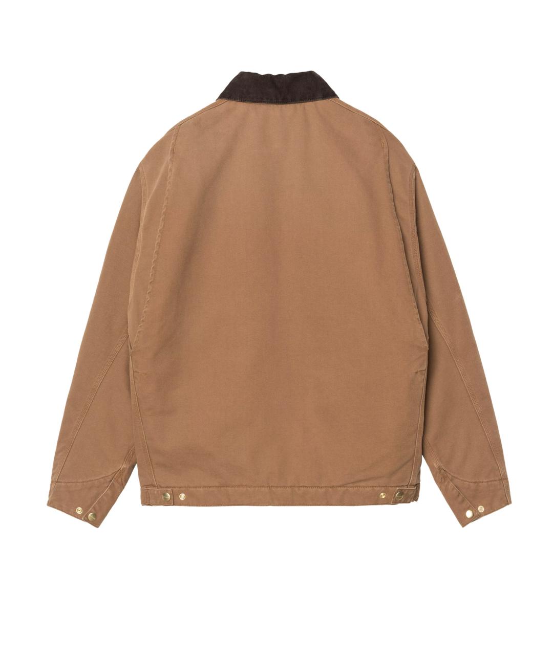 CARHARTT WIP Коричневая хлопковая куртка, фото 2