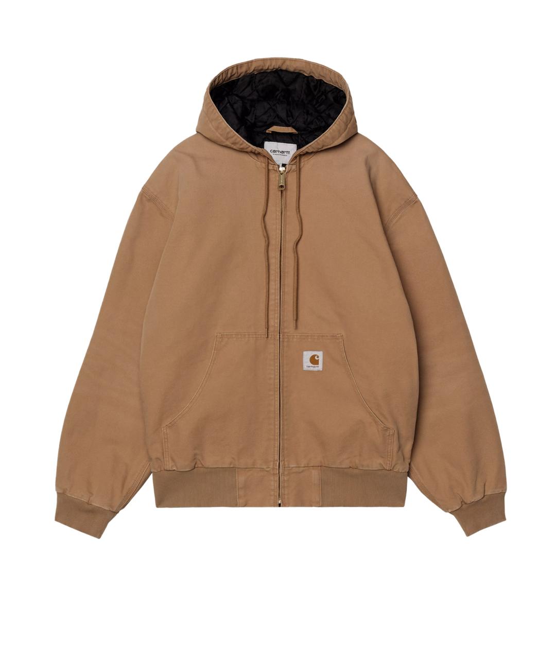 CARHARTT WIP Коричневая хлопковая куртка, фото 1