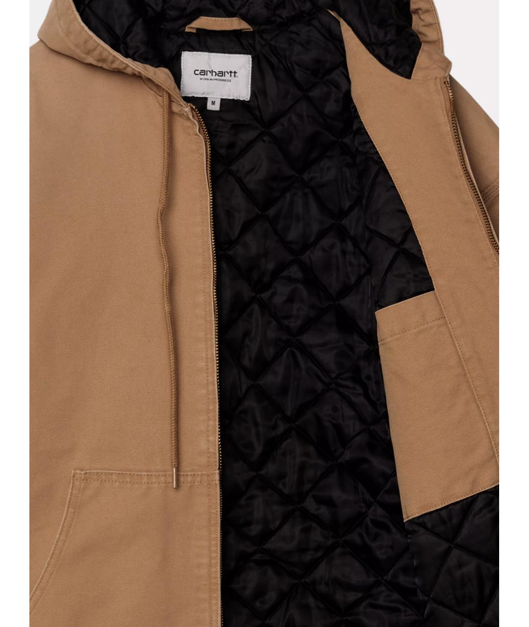 CARHARTT WIP Коричневая хлопковая куртка, фото 3