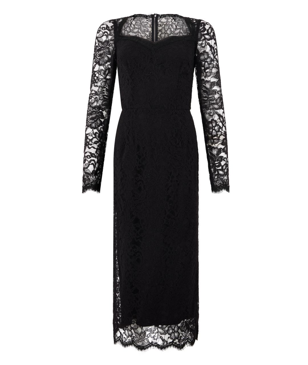 DOLCE&GABBANA Черное полиамидовое вечернее платье, фото 1