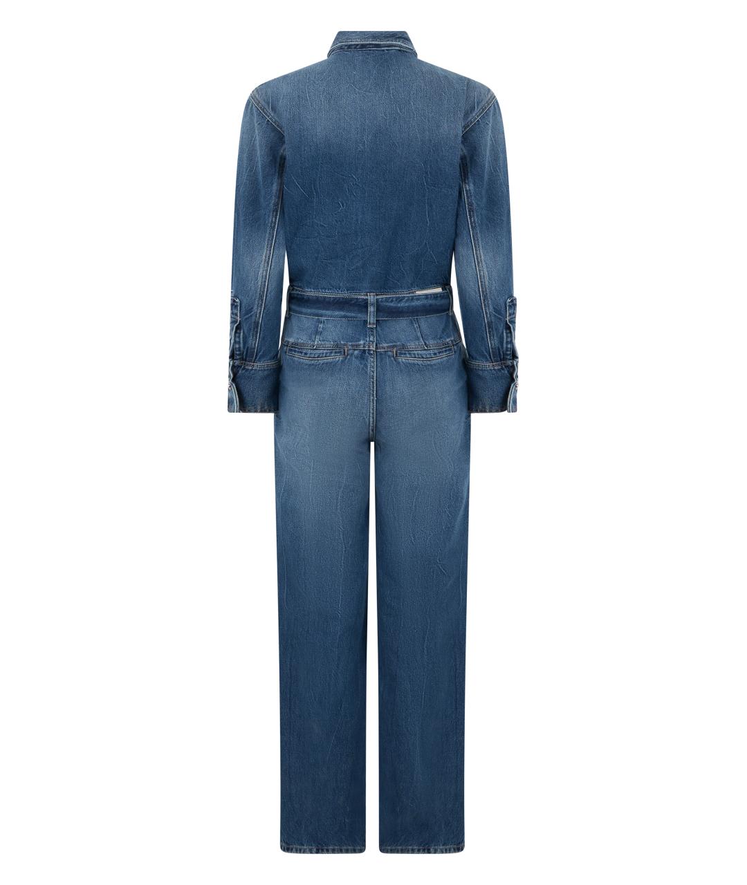 ICON DENIM Синий хлопковый комбинезон, фото 2
