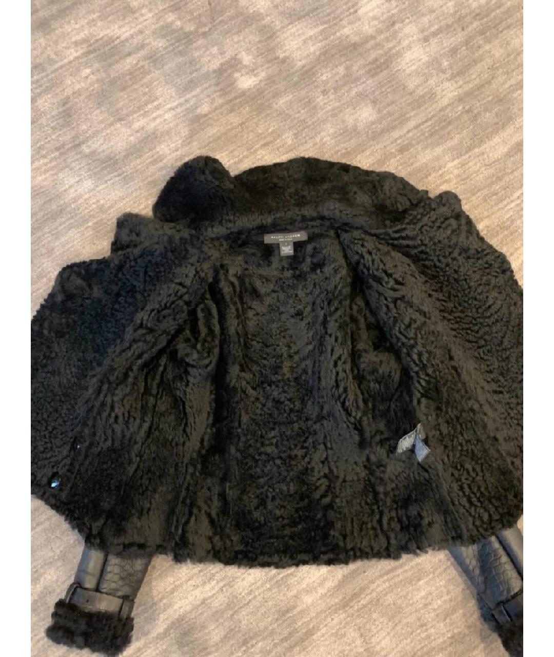 RALPH LAUREN Черная кожаная дубленка, фото 5