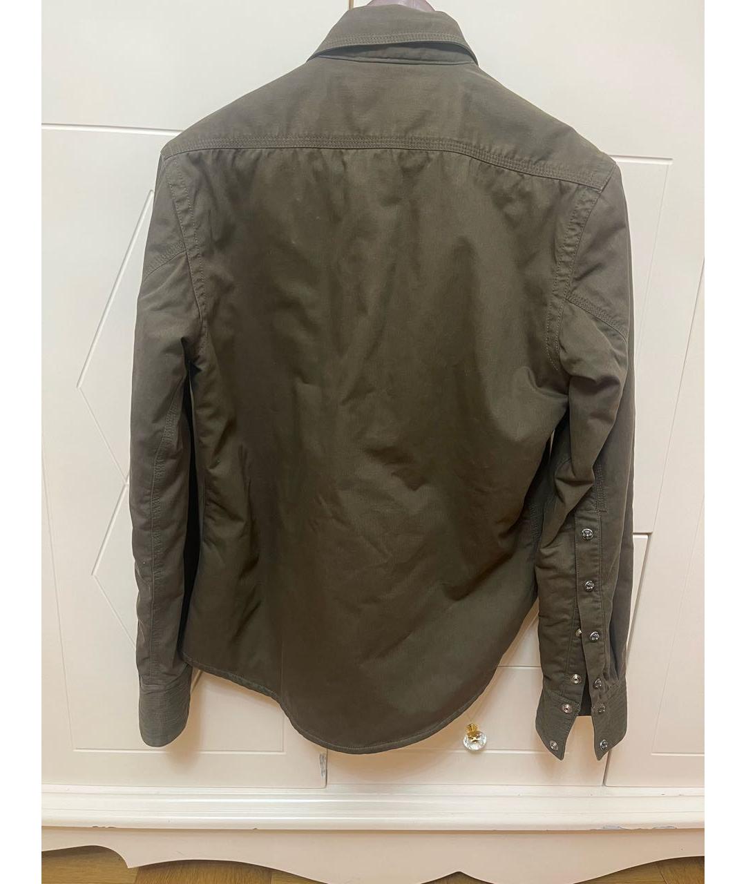 CHROME HEARTS Хаки хлопковая кэжуал рубашка, фото 2