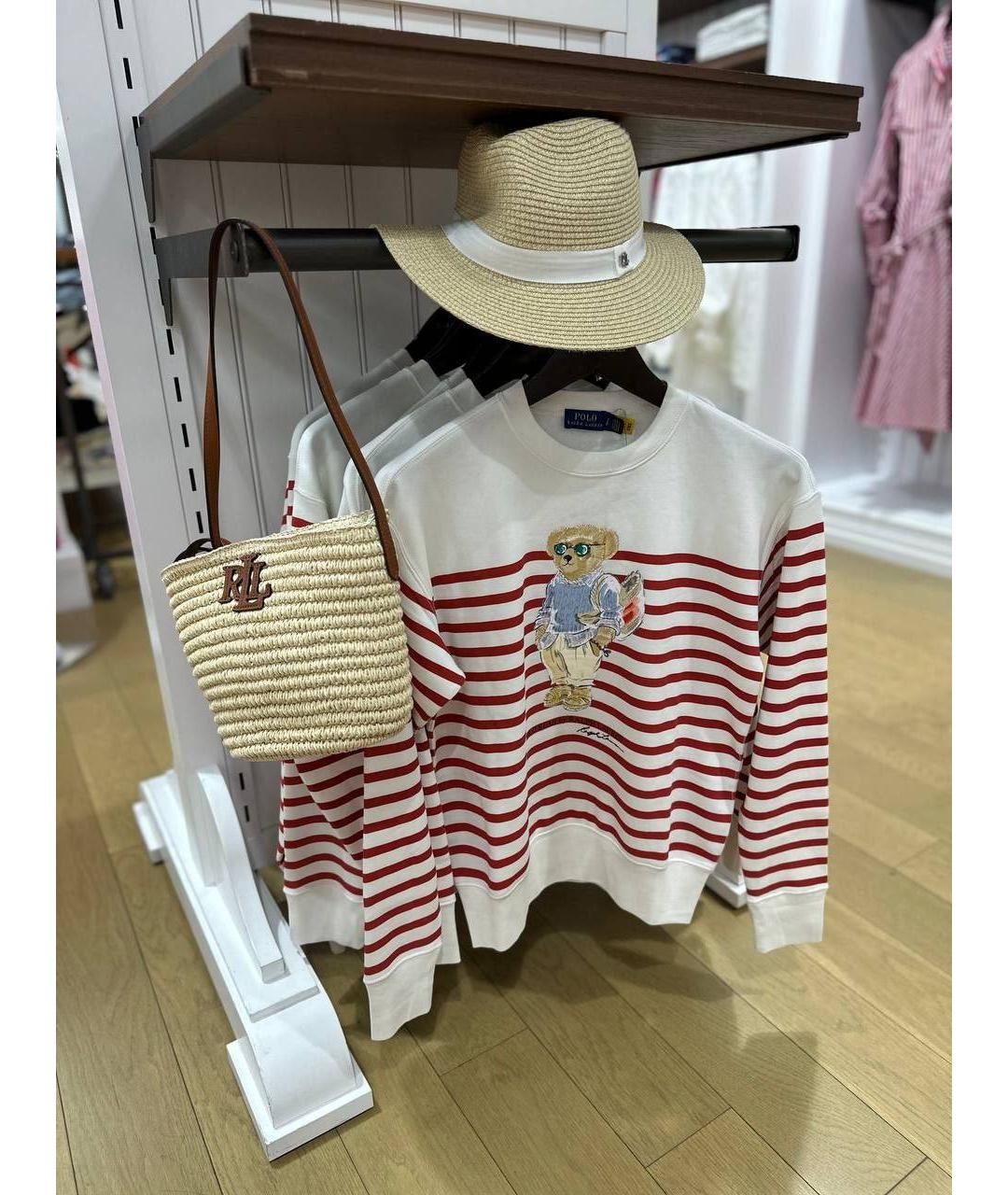 POLO RALPH LAUREN Белый хлопковый джемпер / свитер, фото 2