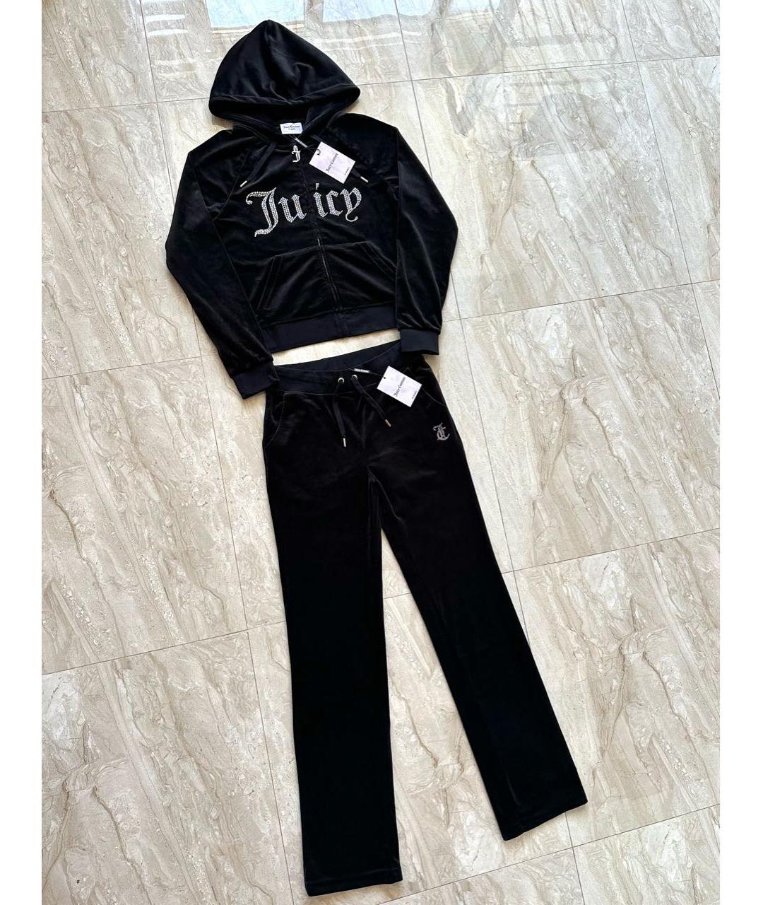 JUICY COUTURE Черный велюровый спортивные костюмы, фото 3