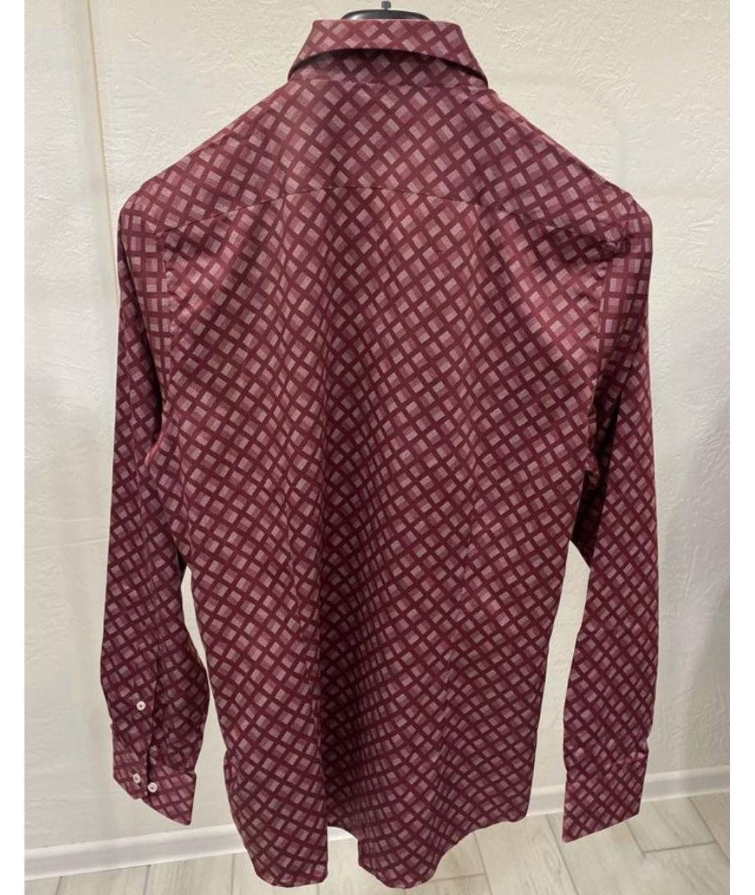ROY ROBSON Бордовая хлопковая классическая рубашка, фото 2
