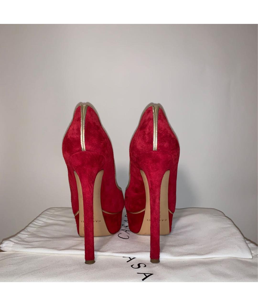 CASADEI Красные замшевые туфли, фото 3