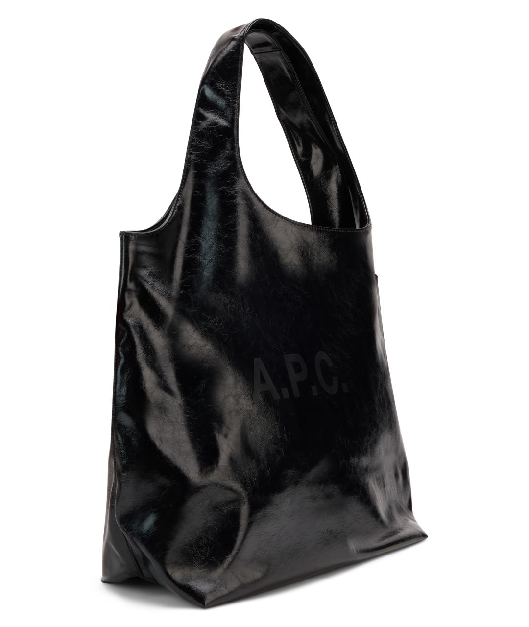 A.P.C. Черная сумка тоут, фото 3