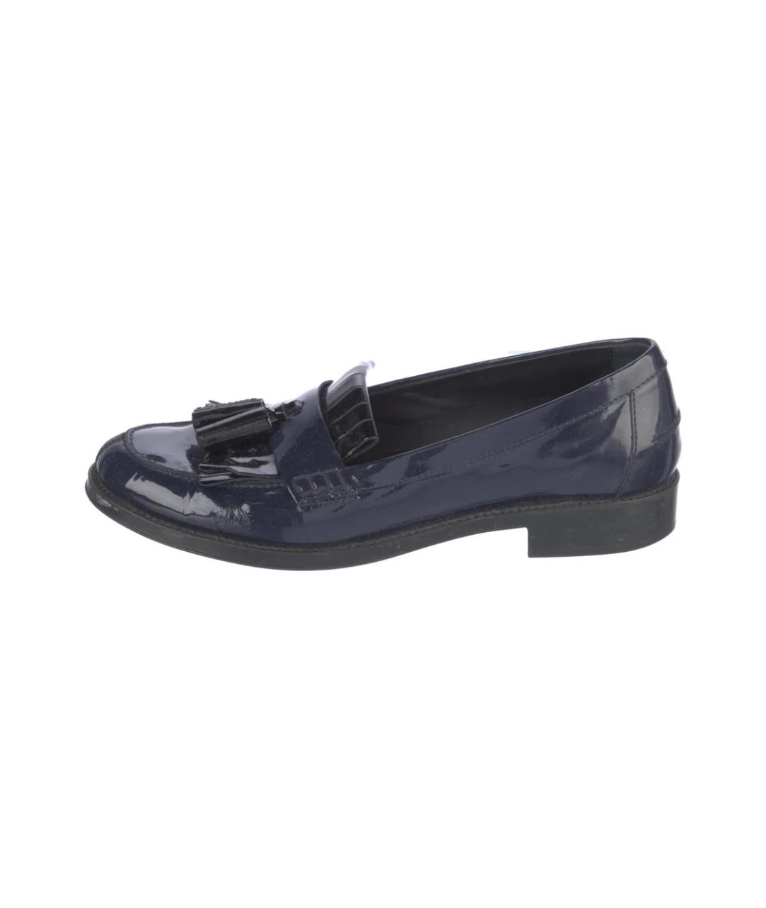 TOD'S Синие брогги и оксфорды из лакированной кожи, фото 10