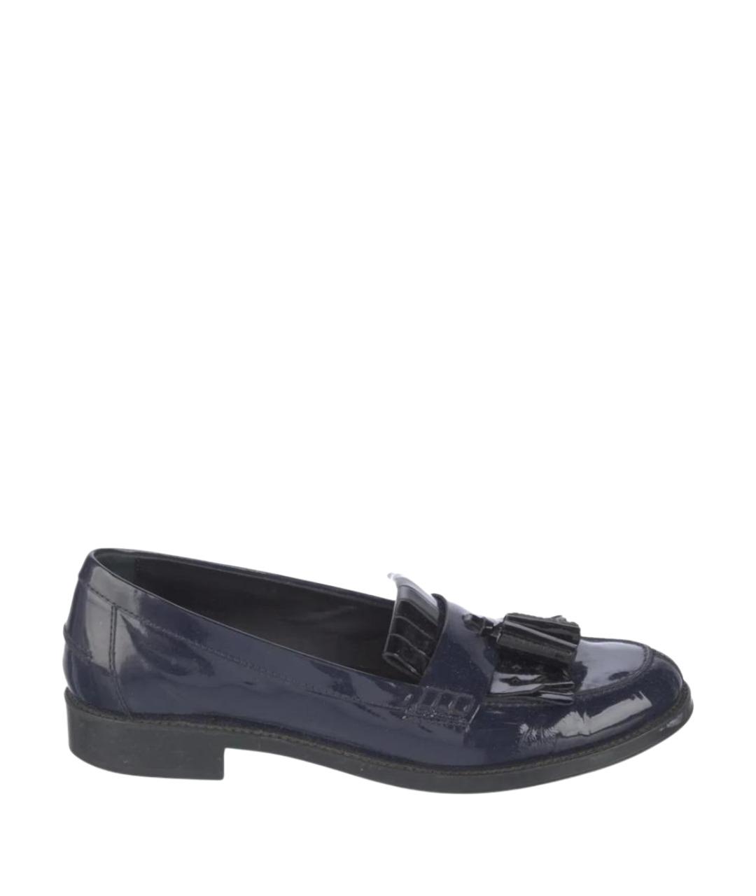 TOD'S Синие брогги и оксфорды из лакированной кожи, фото 1