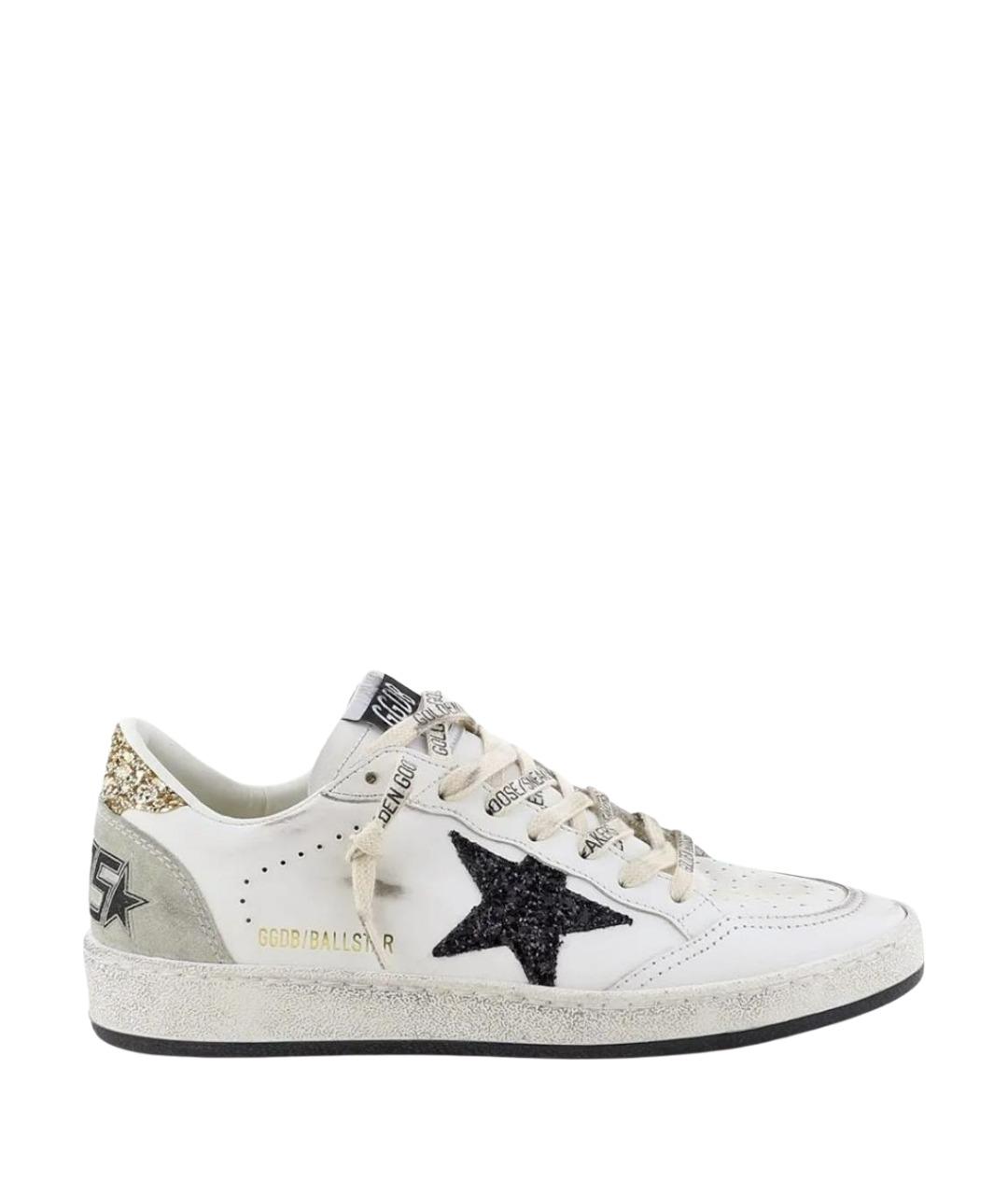 GOLDEN GOOSE Белые кожаные кроссовки, фото 1