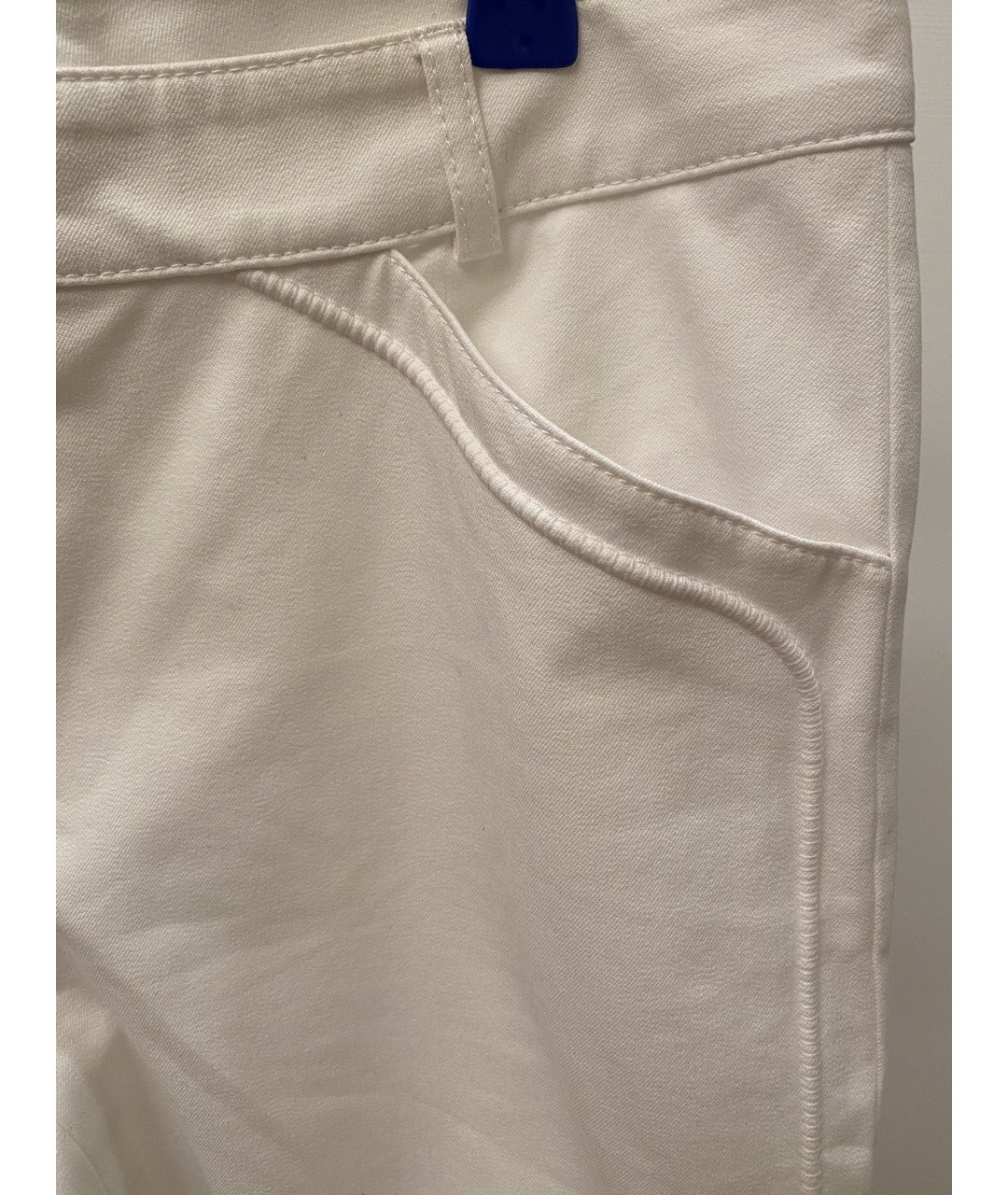 ESCADA Белые хлопковые брюки узкие, фото 4