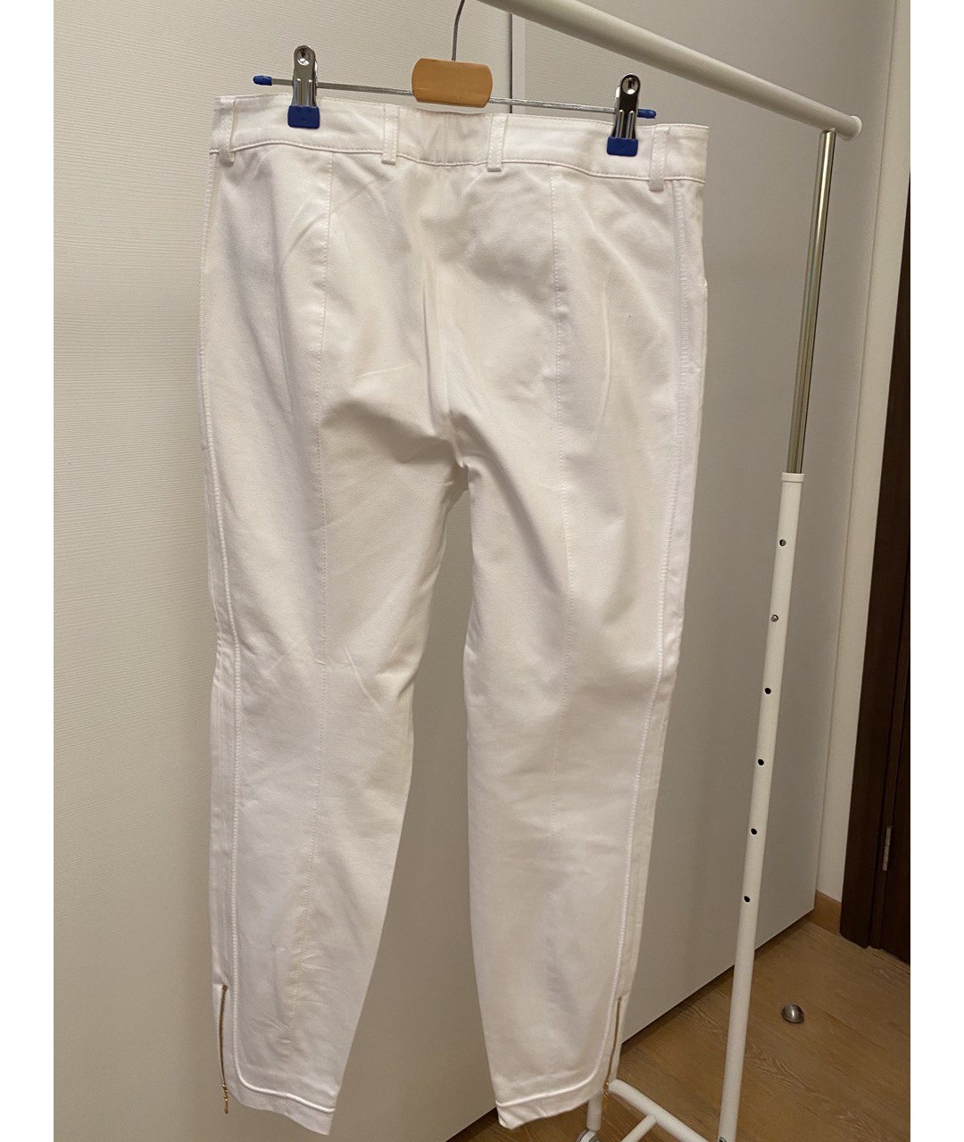 ESCADA Белые хлопковые брюки узкие, фото 2