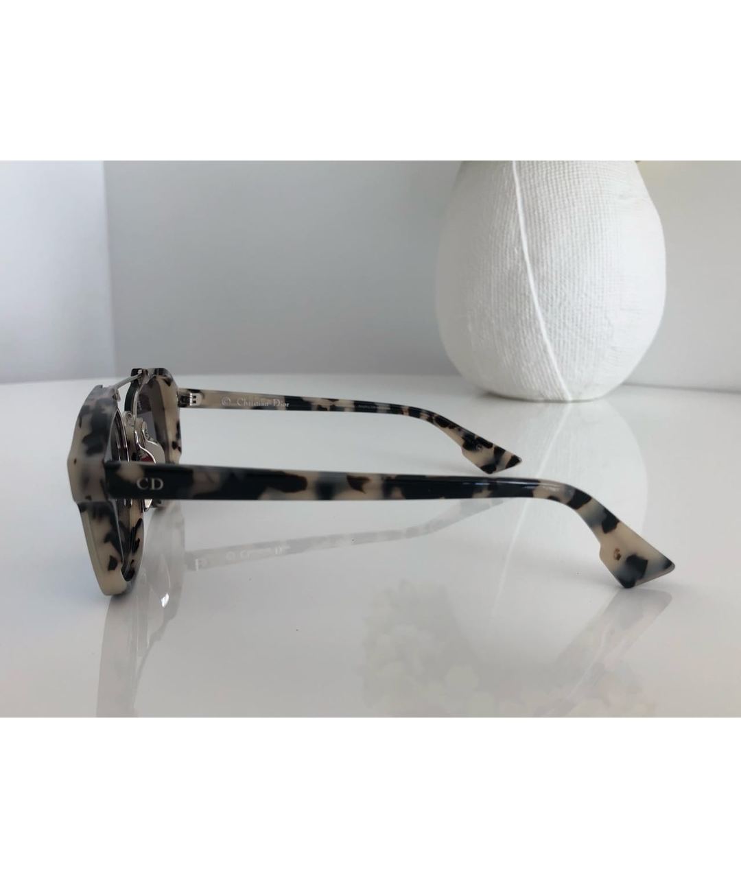 CHRISTIAN DIOR PRE-OWNED Бирюзовые пластиковые солнцезащитные очки, фото 2