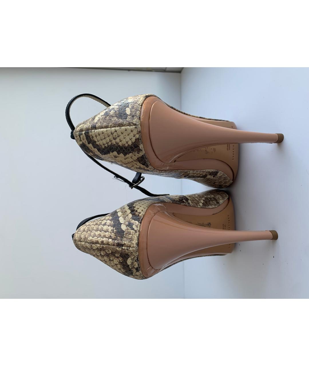ANTONIO MARRAS Бежевые кожаные туфли, фото 4