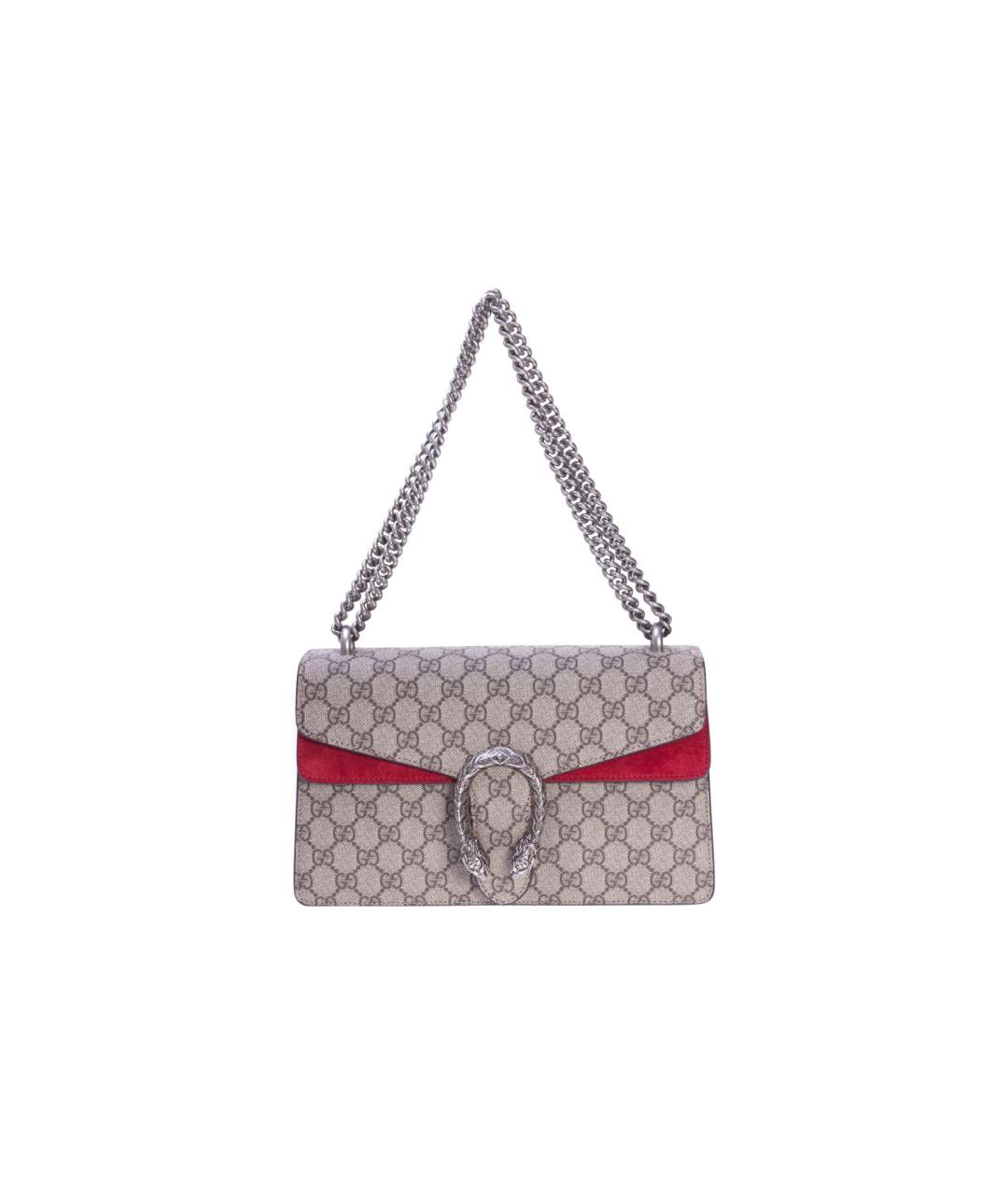 GUCCI Бежевая сумка через плечо из канвы, фото 2