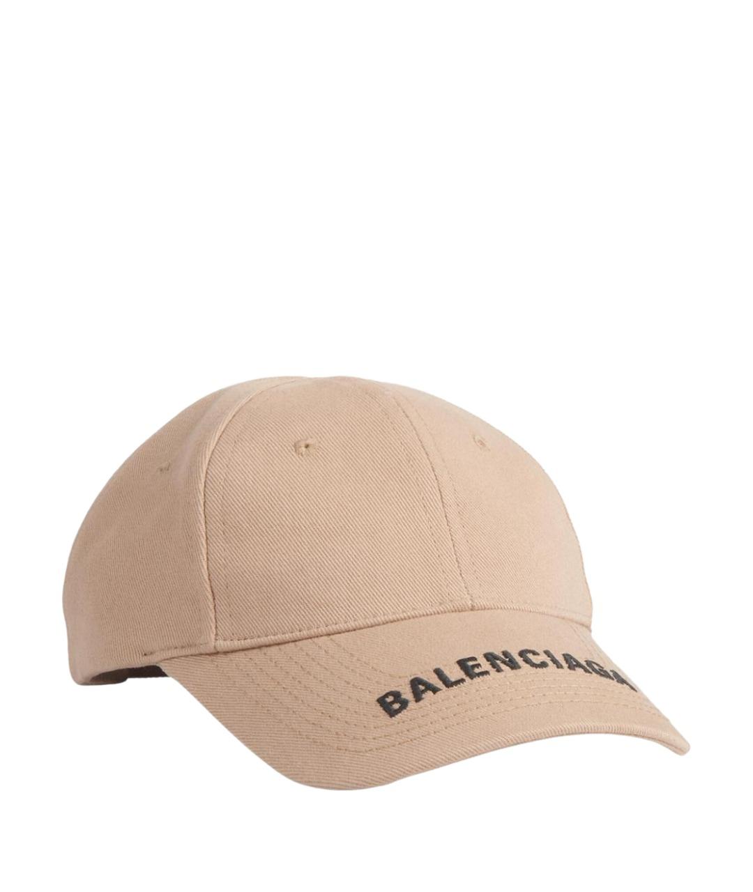 BALENCIAGA Бежевая кепка, фото 1