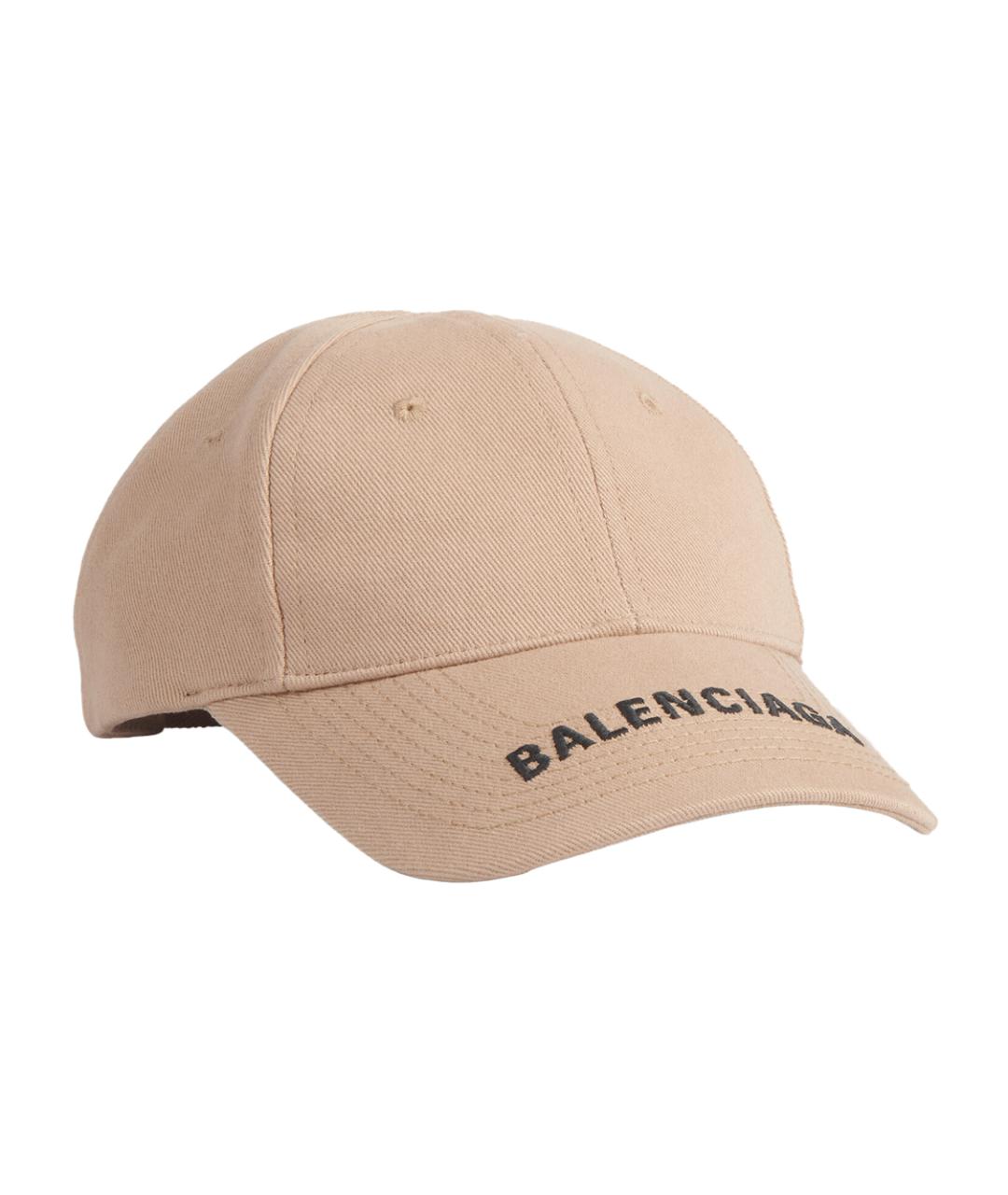 BALENCIAGA Бежевая кепка, фото 4