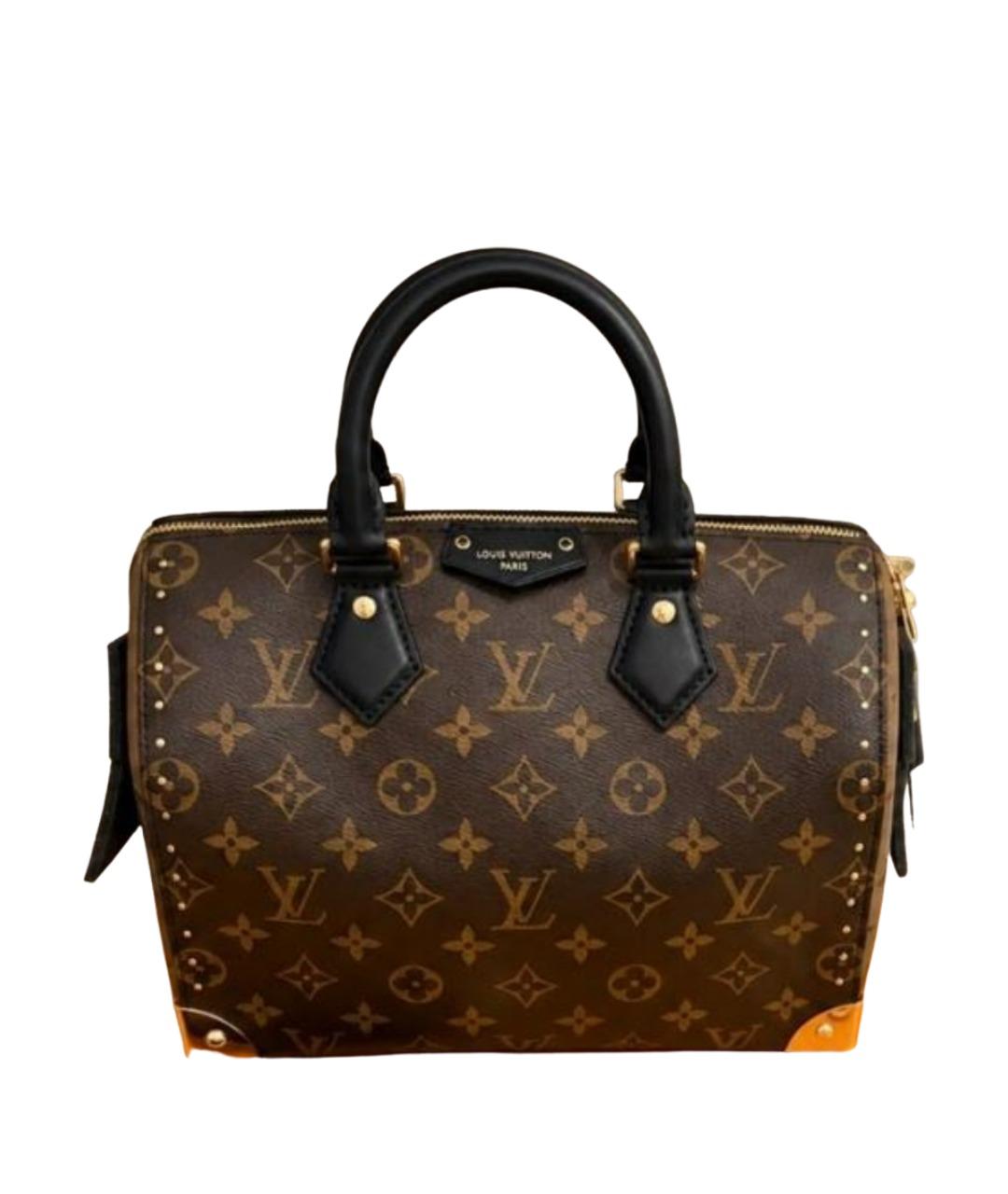 LOUIS VUITTON Коричневая сумка с короткими ручками из канвы, фото 1