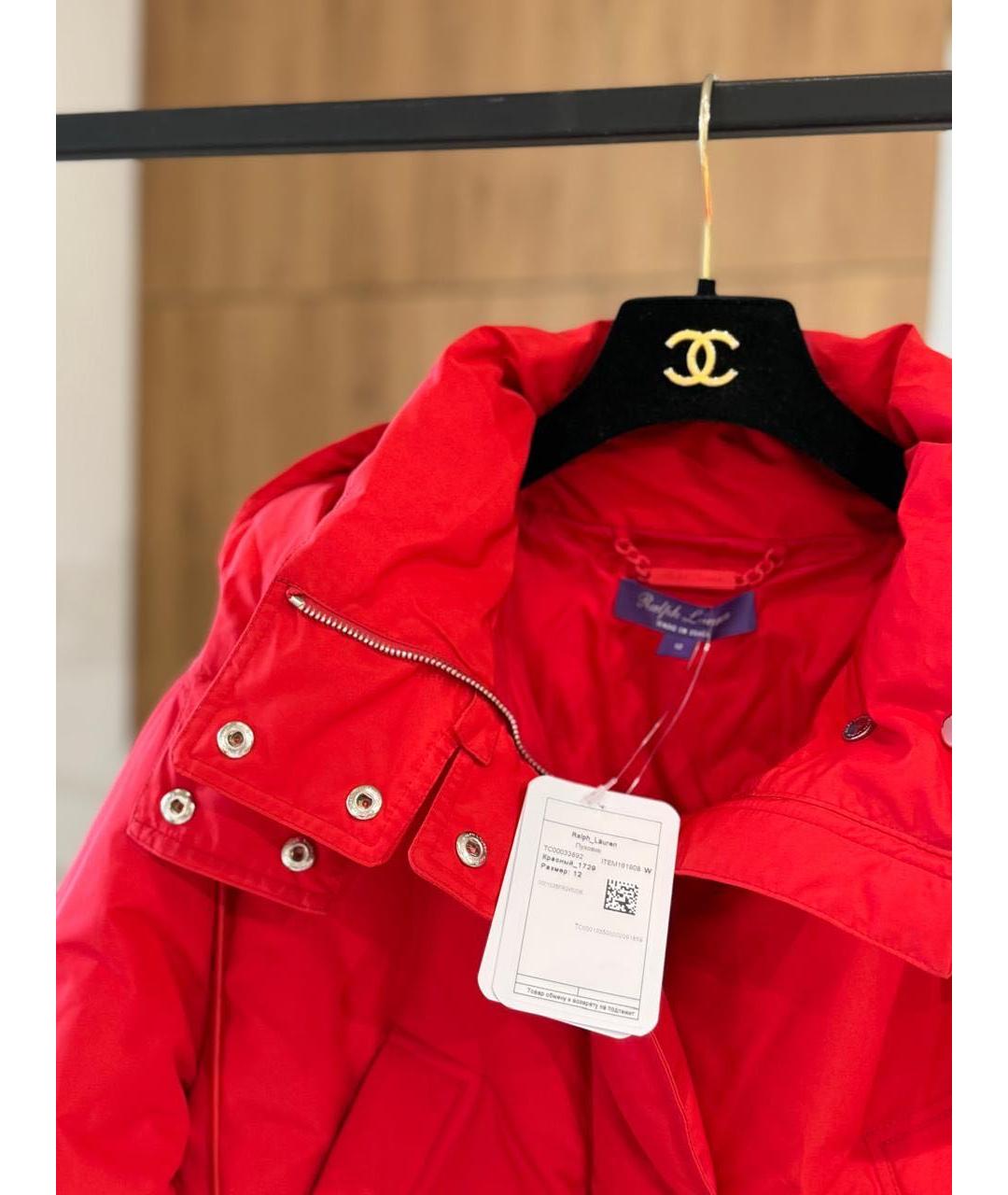RALPH LAUREN Красный пуховик, фото 2