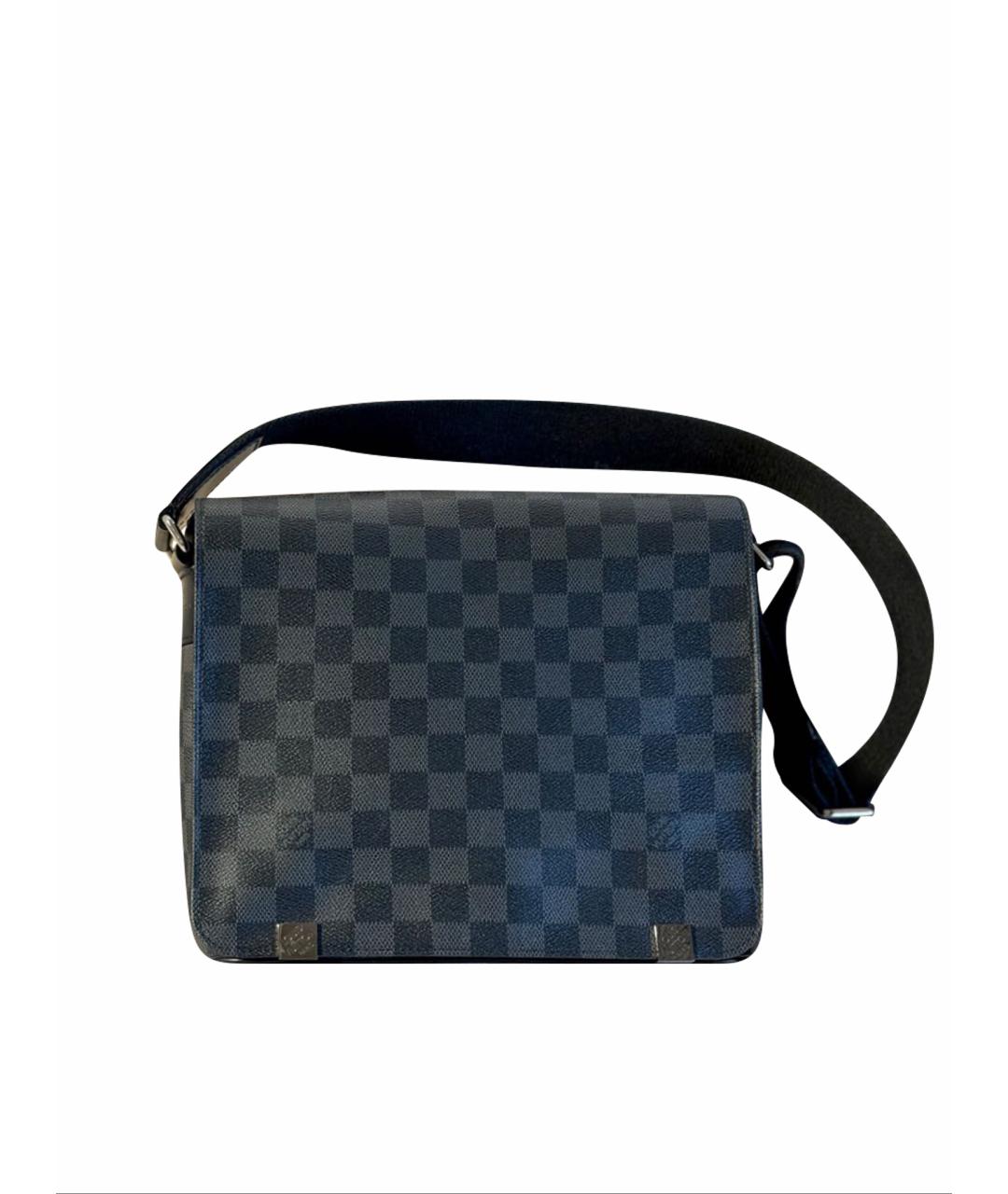 LOUIS VUITTON Серая сумка через плечо из канвы, фото 1