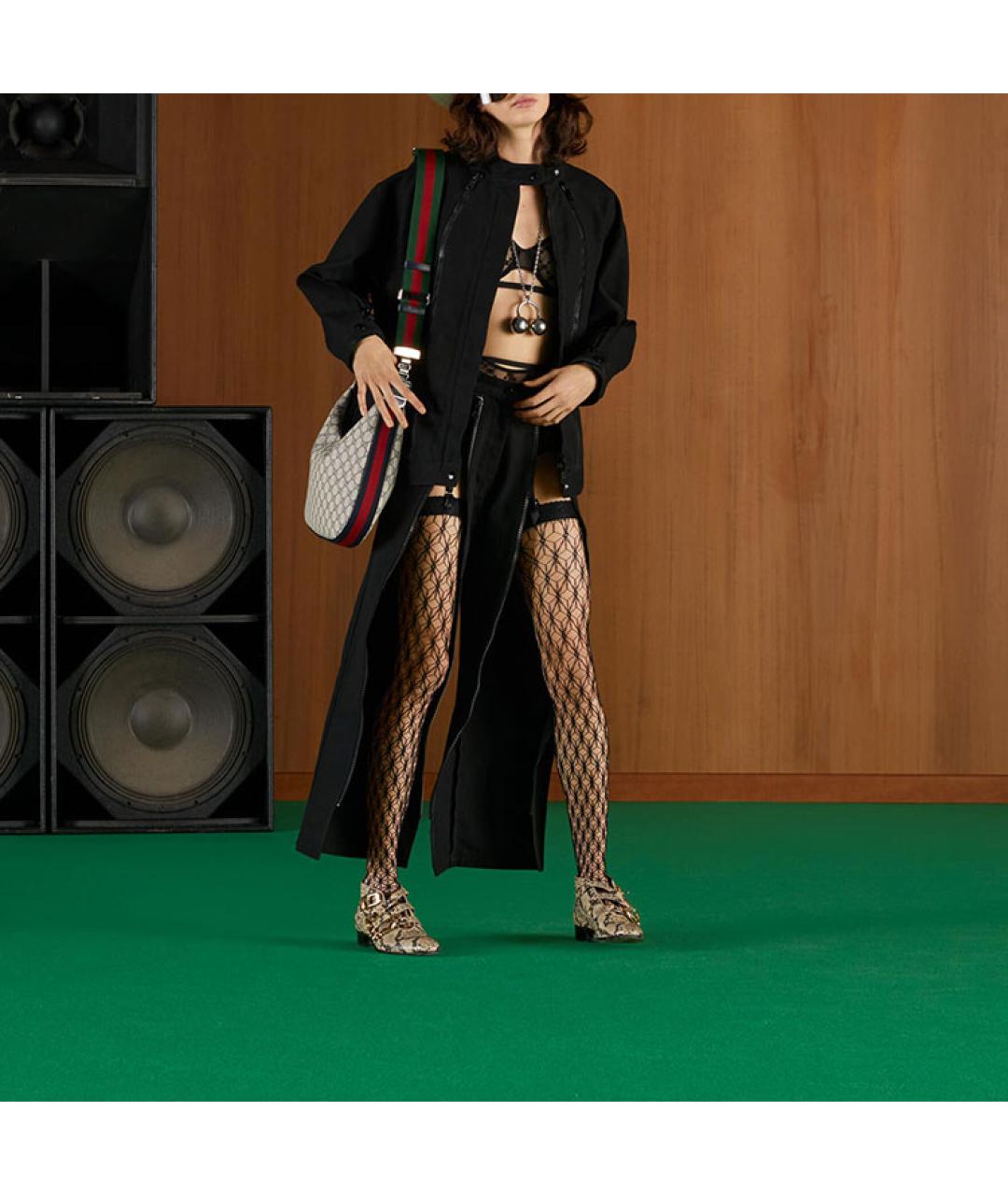 GUCCI Черная деним куртка, фото 4