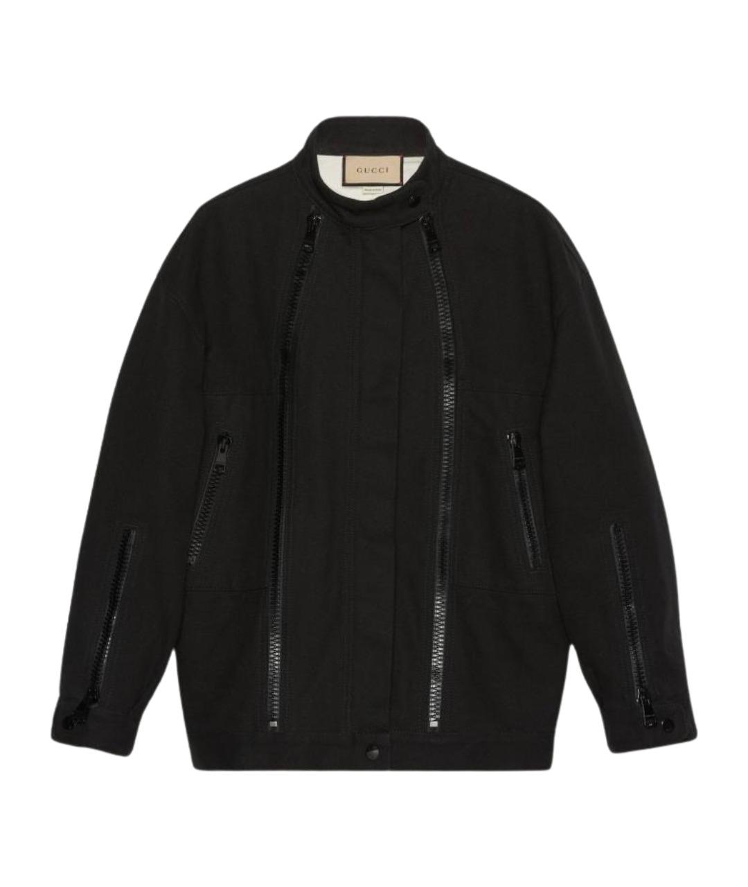 GUCCI Черная деним куртка, фото 1