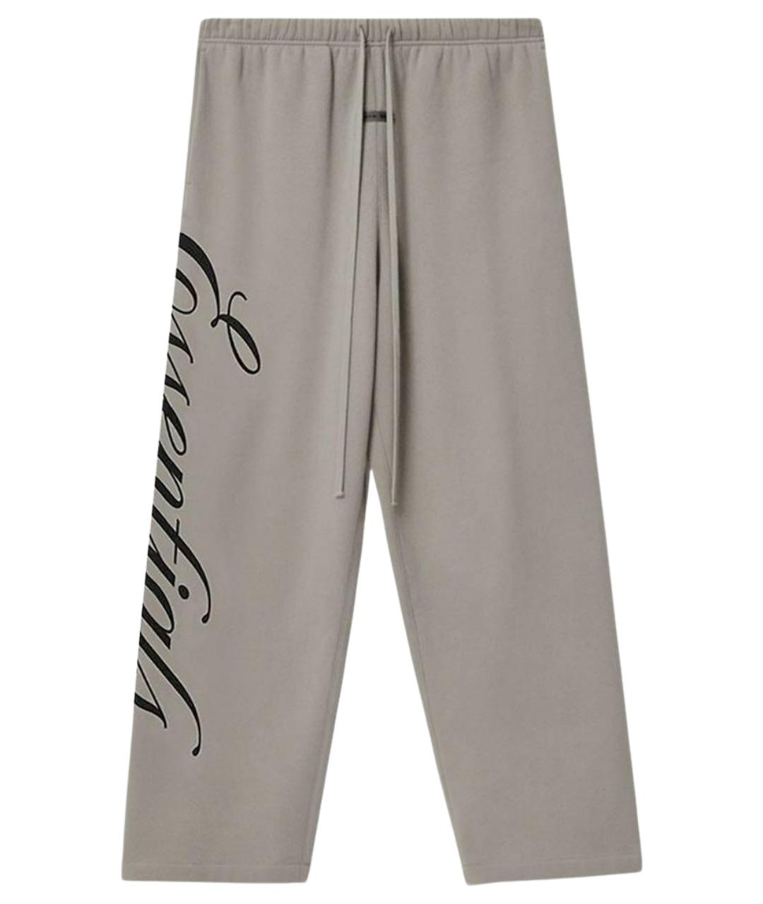 FEAR OF GOD ESSENTIALS Серые хлопковые повседневные брюки, фото 1