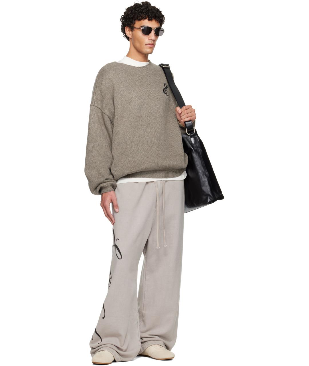 FEAR OF GOD ESSENTIALS Серые хлопковые повседневные брюки, фото 5