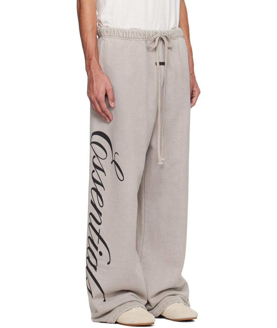 FEAR OF GOD ESSENTIALS Серые хлопковые повседневные брюки, фото 3
