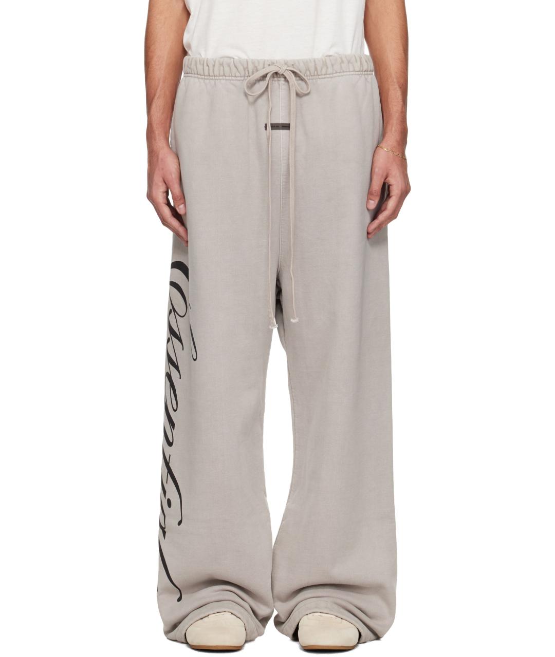 FEAR OF GOD ESSENTIALS Серые хлопковые повседневные брюки, фото 2